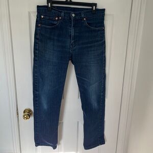 Men's dark blue Levis 505 Jeans
